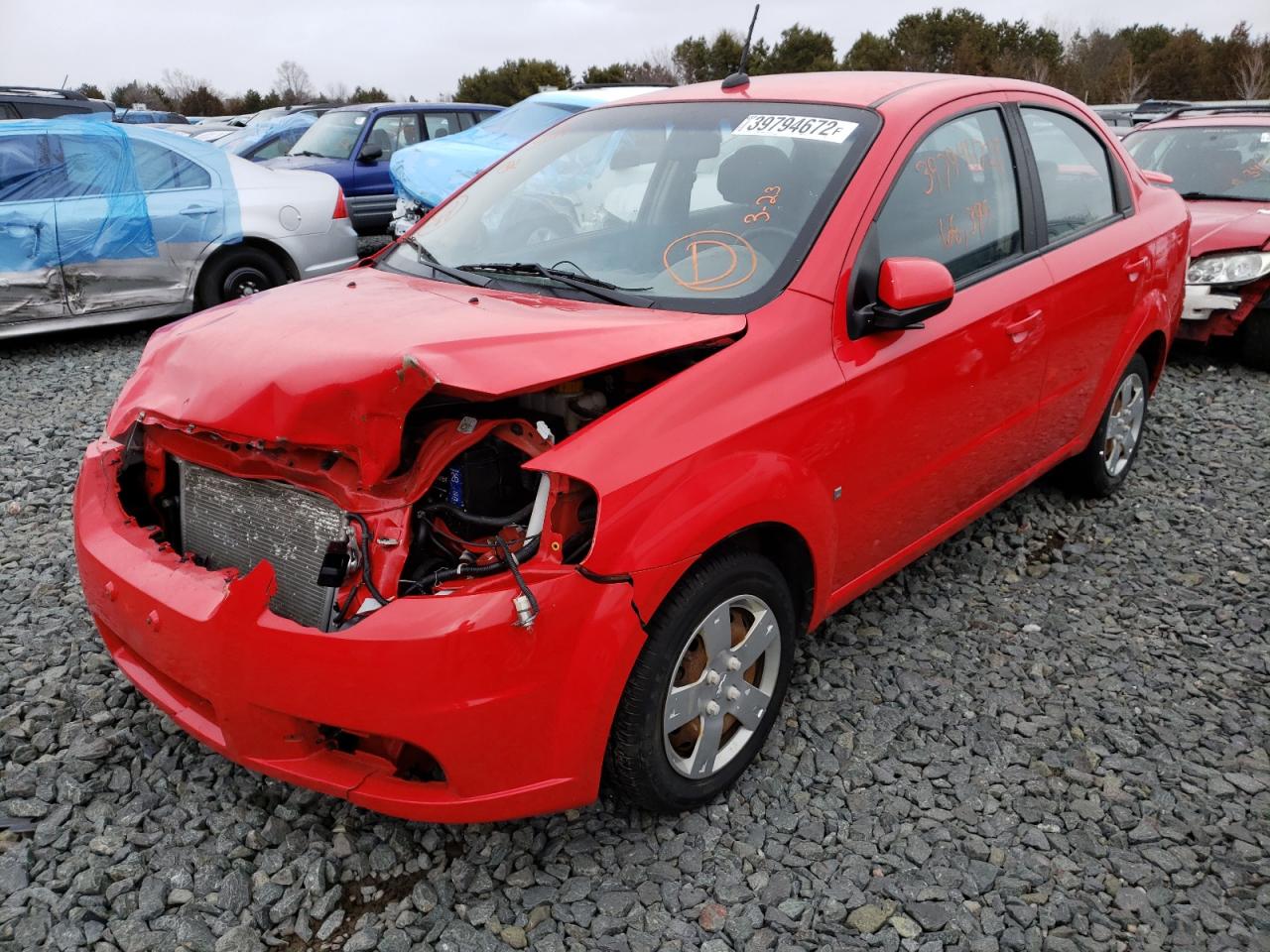 Photo 2 from auction – 2009 CHEVROLET AVEO LS with VIN KL1TD56E19B631236