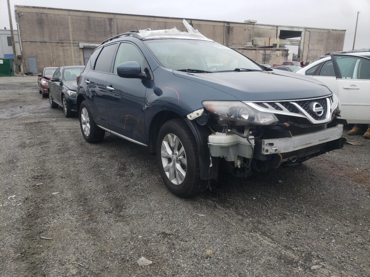 NISSAN MURANO S 2011 with VIN JN8AZ1MW5BW159213 - Photo from auction