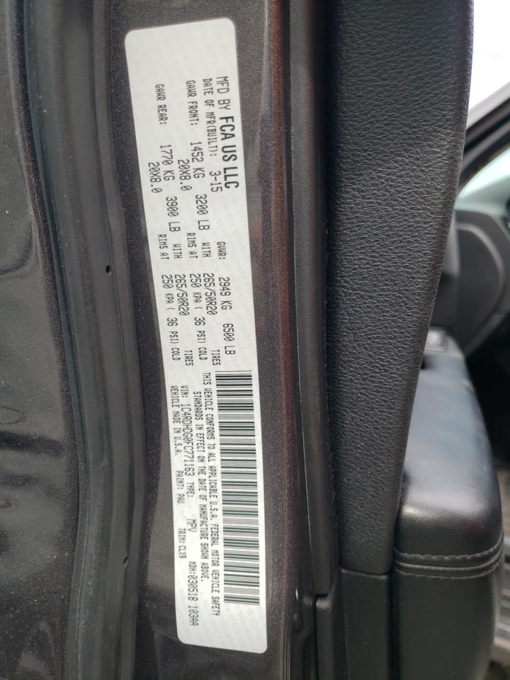Photo 10 from auction – 2015 DODGE DURANGO LI with VIN 1C4RDHDG0FC771163