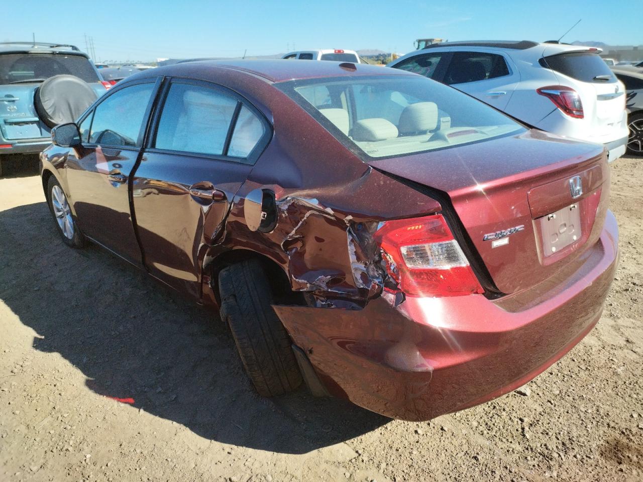 Photo 3 from auction – 2012 HONDA CIVIC EX with VIN 2HGFB2F80CH578162