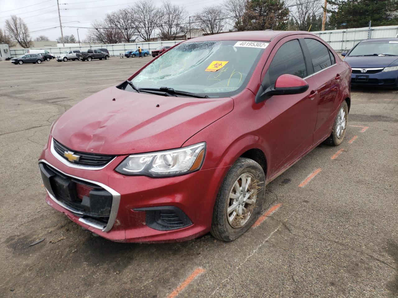 Photo 2 from auction – 2018 CHEVROLET SONIC LT with VIN 1G1JD5SH3J4100380