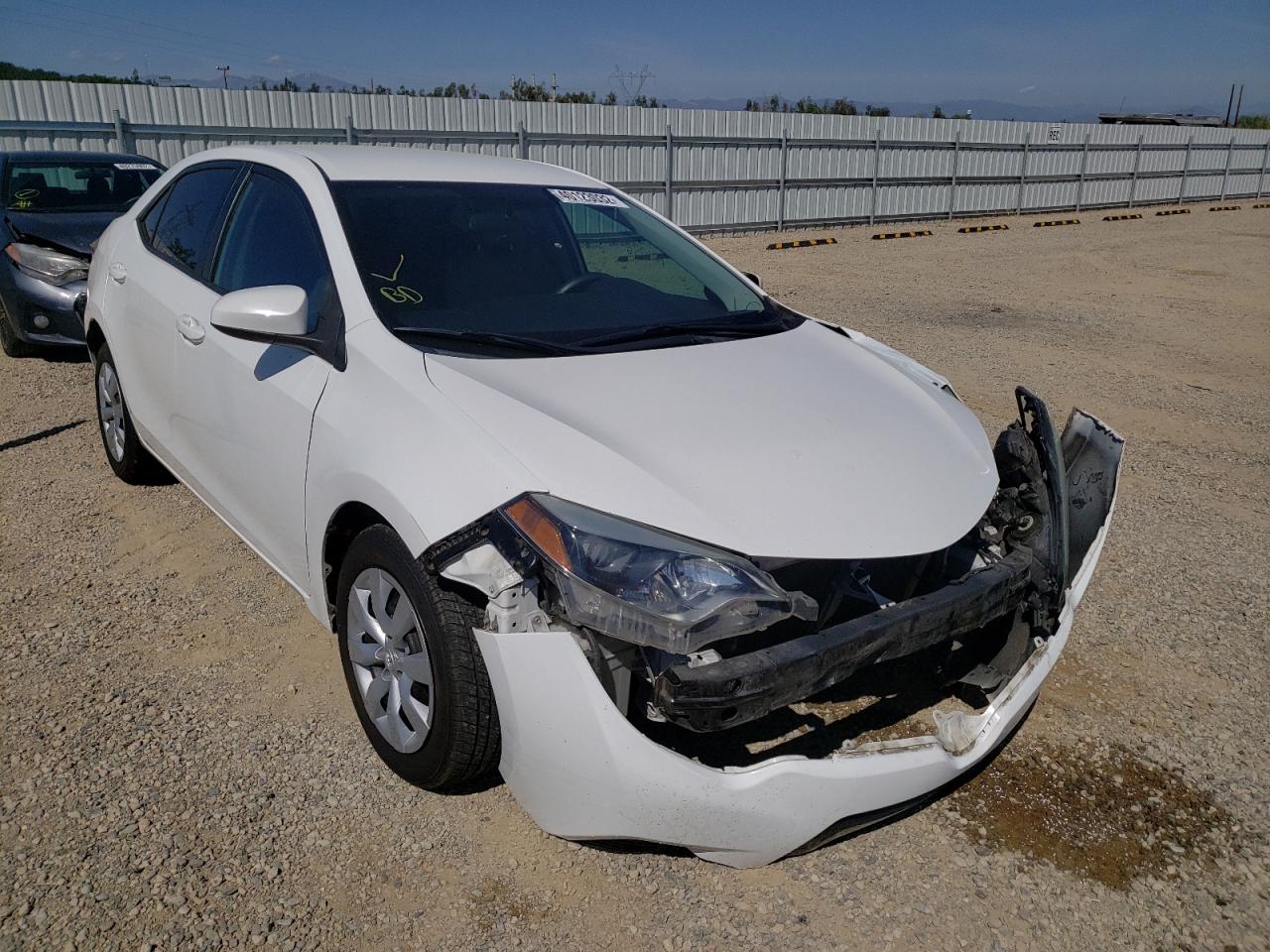 TOYOTA COROLLA L 2015 with VIN 2T1BURHE1FC378926 - Photo from auction