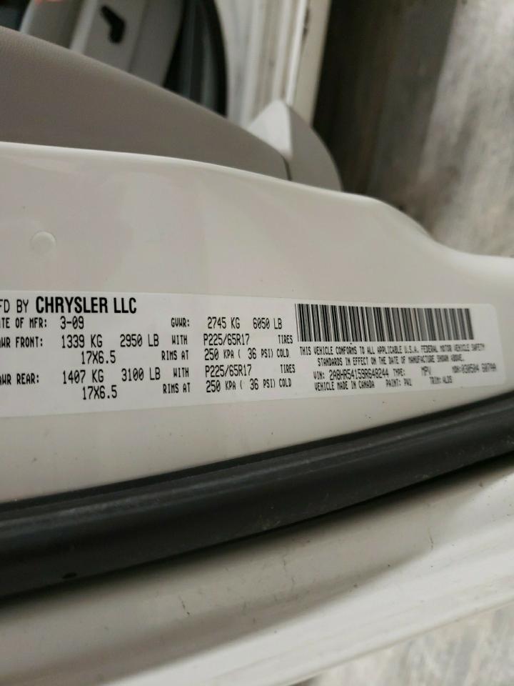 Photo 10 from auction – 2009 CHRYSLER TOWN & COU with VIN 2A8HR54159R648244