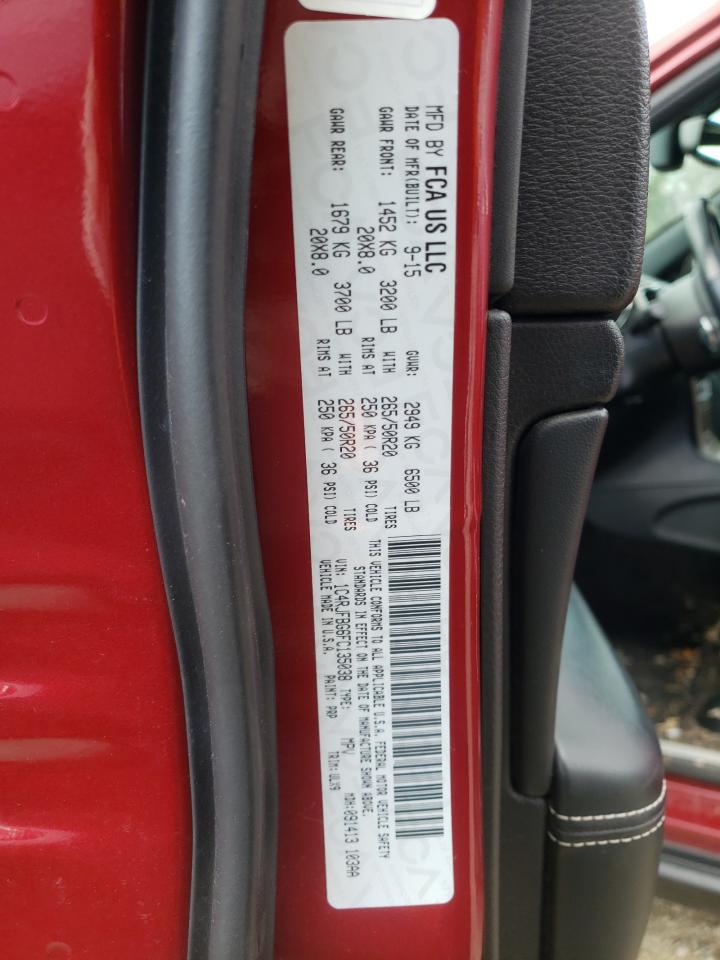 Photo 10 from auction – 2015 JEEP GRAND CHER with VIN 1C4RJFBG6FC135038