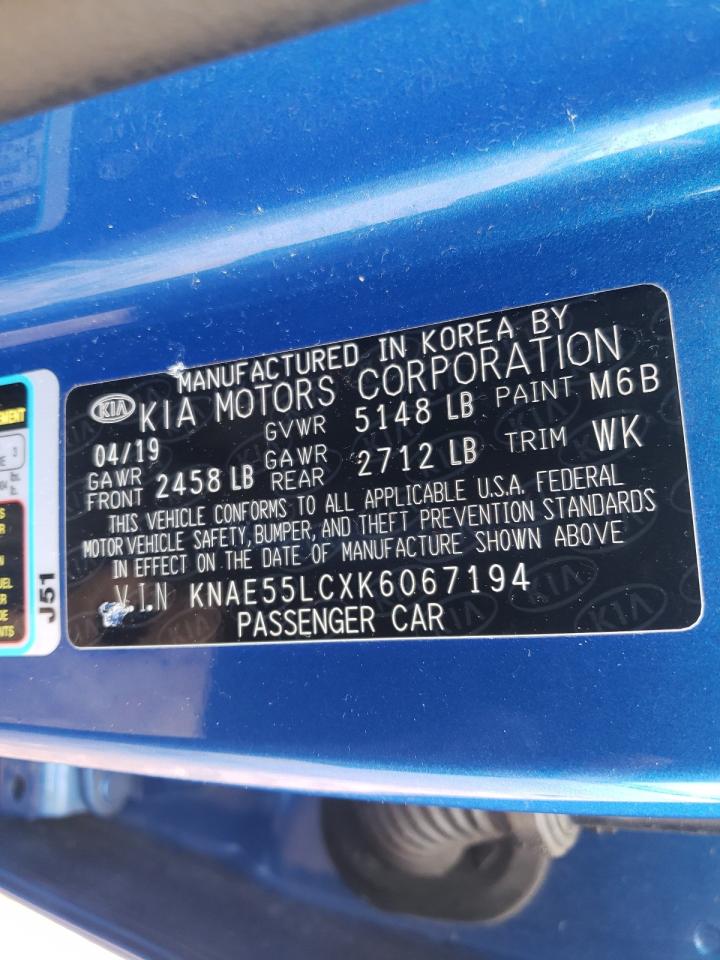 Photo 10 from auction – 2019 KIA STINGER GT with VIN KNAE55LCXK6067194