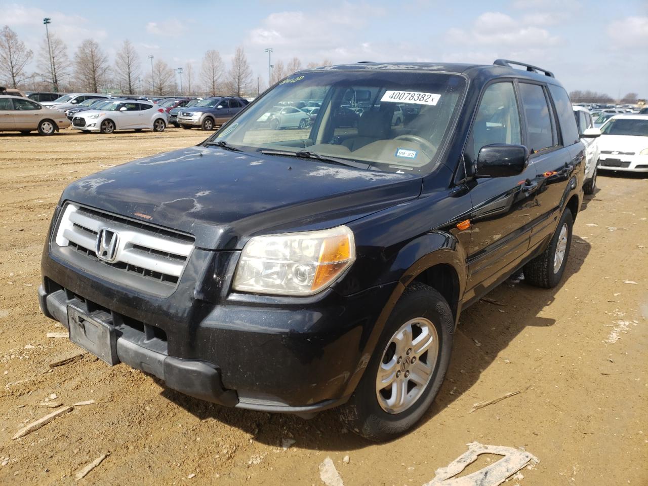 Photo 2 from auction – 2008 HONDA PILOT VP with VIN 5FNYF182X8B037812
