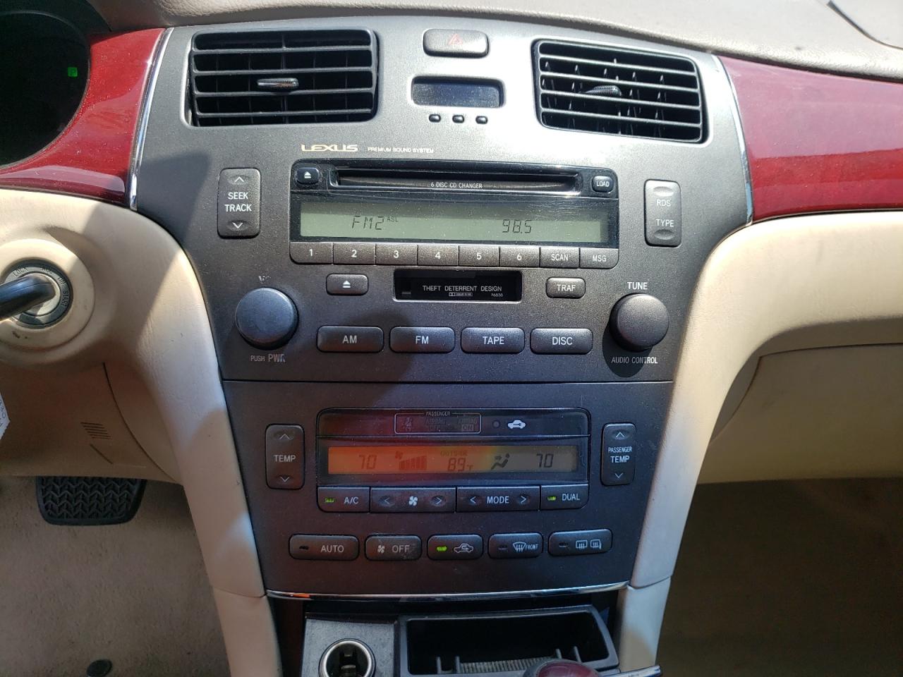 Photo 9 from auction – 2004 LEXUS ES 330 with VIN JTHBA30G245031469
