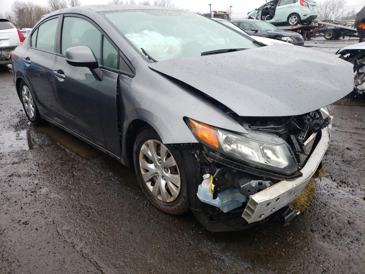 HONDA CIVIC LX 2012 with VIN 19XFB2F58CE356792 - Photo from auction