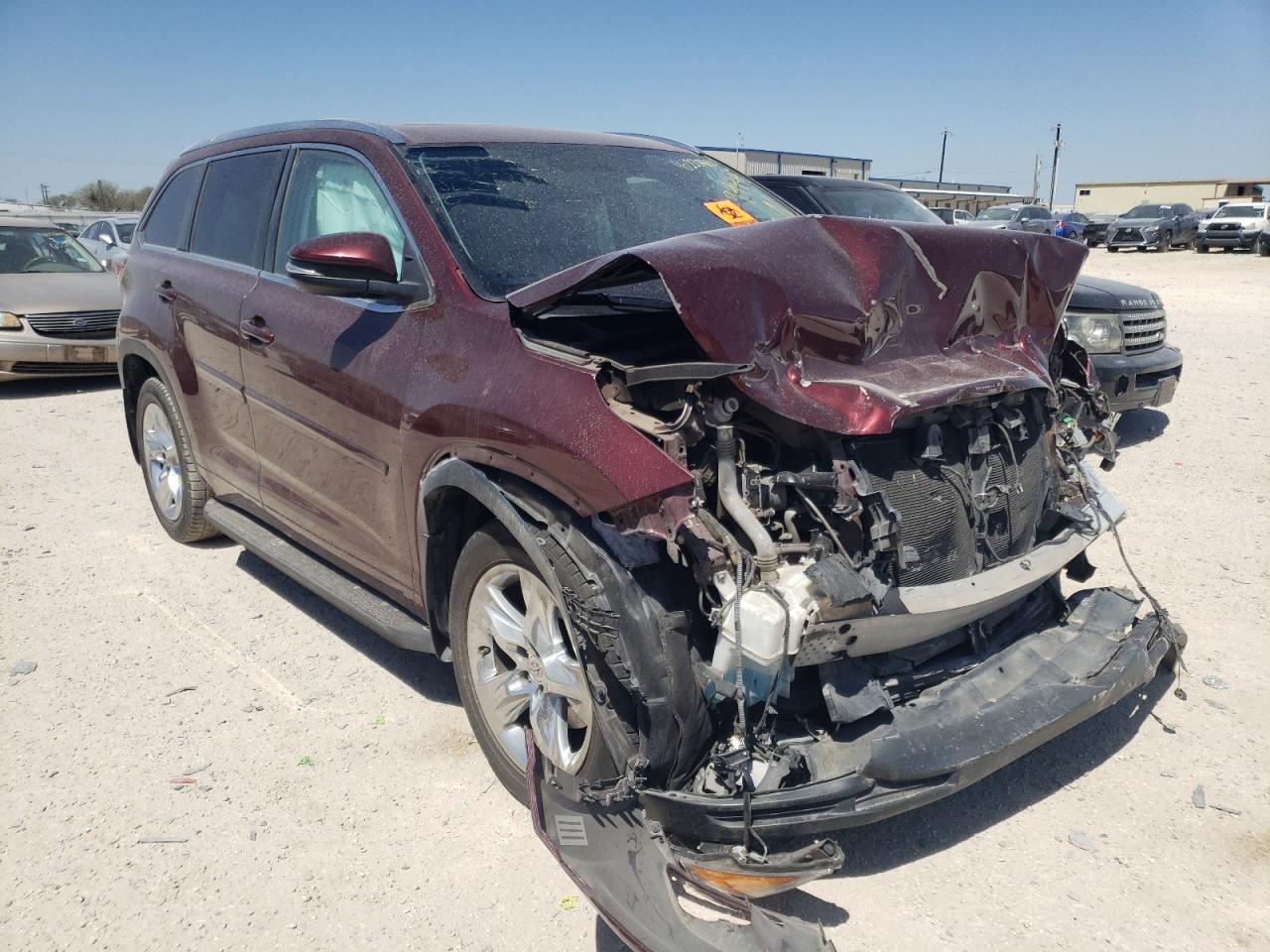 TOYOTA HIGHLANDER 2014 with VIN 5TDYKRFH0ES004861 - Photo from auction