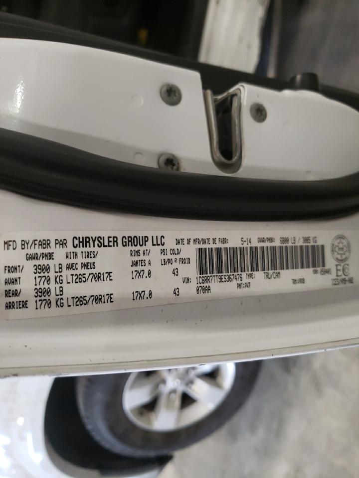 Photo 10 from auction – 2014 RAM 1500 SLT with VIN 1C6RR7TT9ES367476