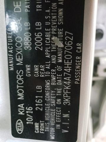 Photo 10 from auction – 2017 KIA FORTE LX with VIN 3KPFK4A74HE070627