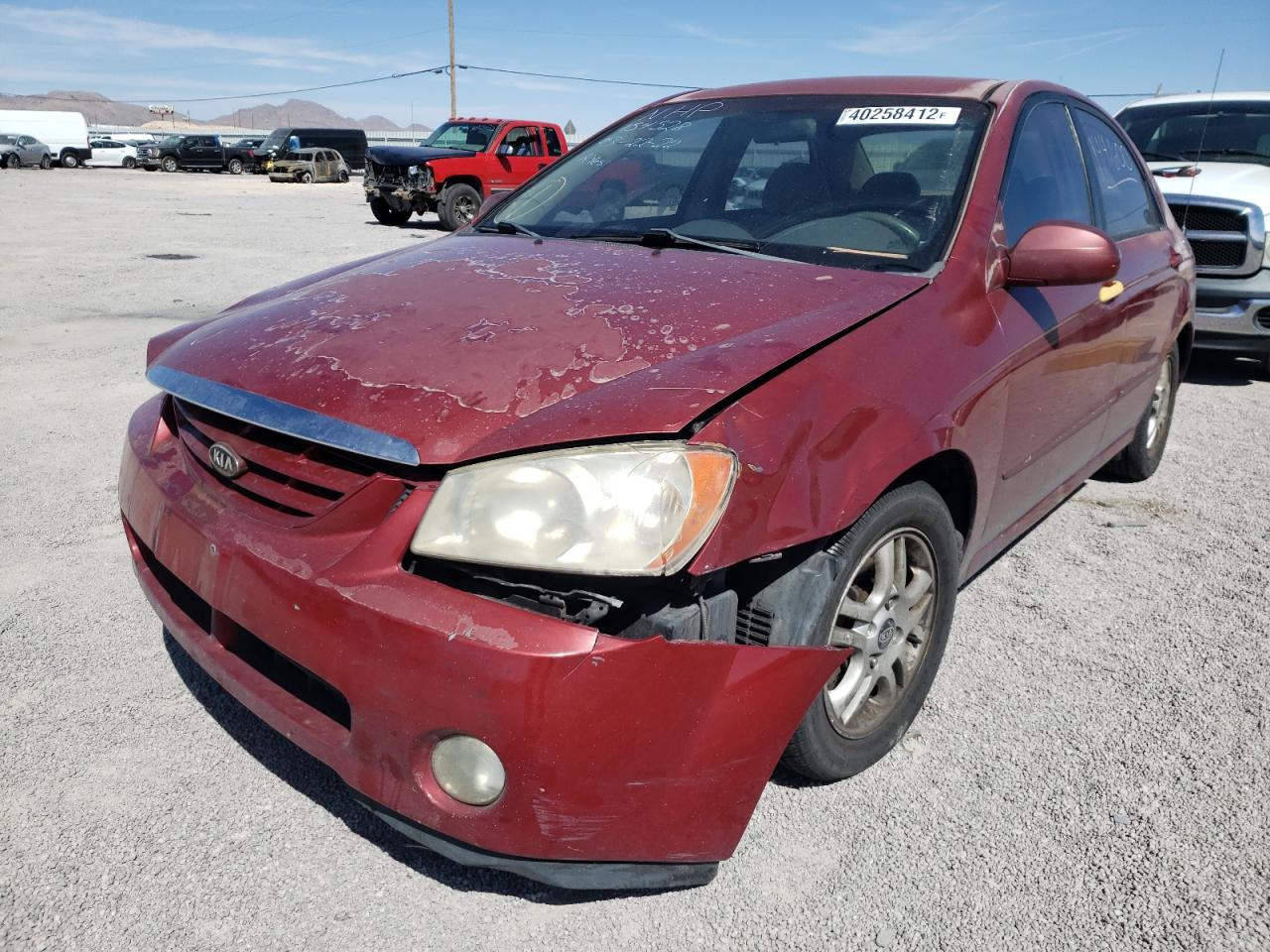 Photo 2 from auction – 2004 KIA SPECTRA LX with VIN KNAFE122745034006