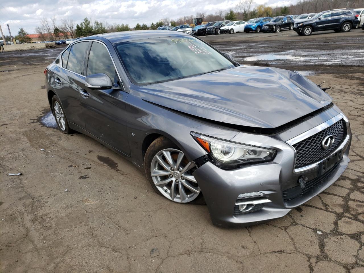 INFINITI Q50 BASE 2015 with VIN JN1BV7AR2FM392984 - Photo from auction