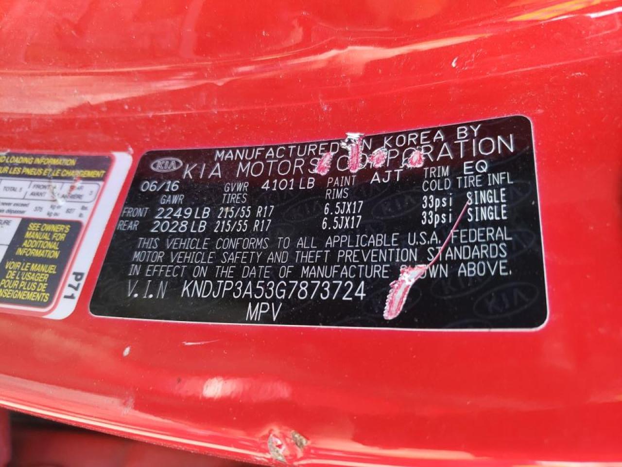 Foto 10 de la subasta – 2016 KIA SOUL + con VIN KNDJP3A53G7873724