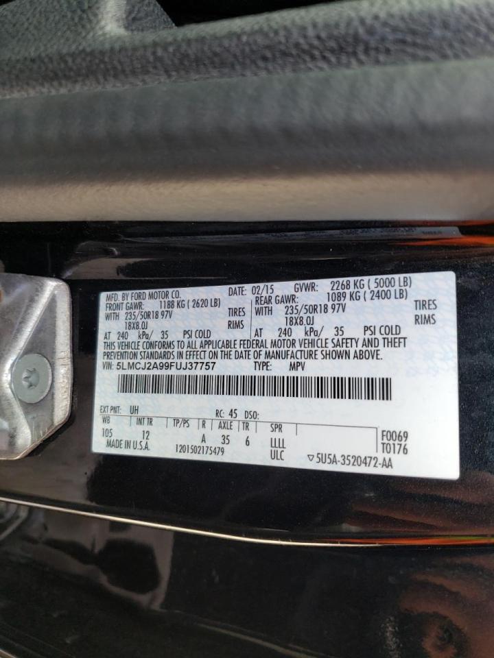 Photo 10 from auction – 2015 LINCOLN MKC with VIN 5LMCJ2A99FUJ37757