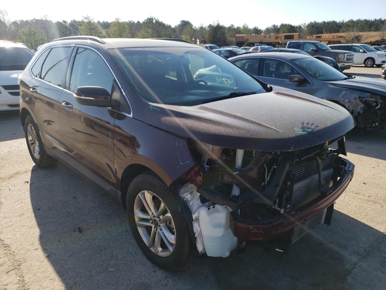 FORD EDGE SEL 2017 with VIN 2FMPK3J87HBC34852 - Photo from auction