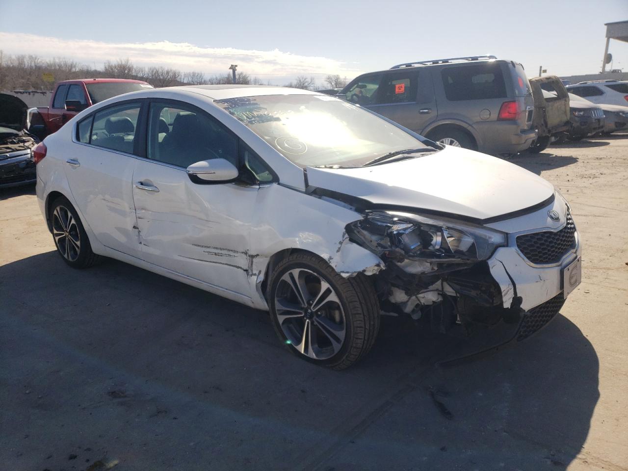 KIA FORTE EX 2014 with VIN KNAFZ4A86E5103619 - Photo from auction