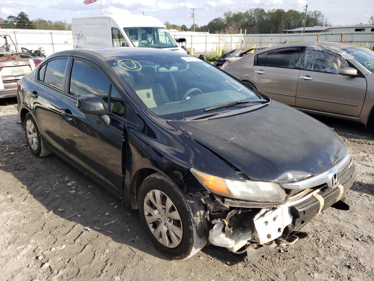 HONDA CIVIC LX 2012 with VIN 19XFB2F52CE083090 - Photo from auction