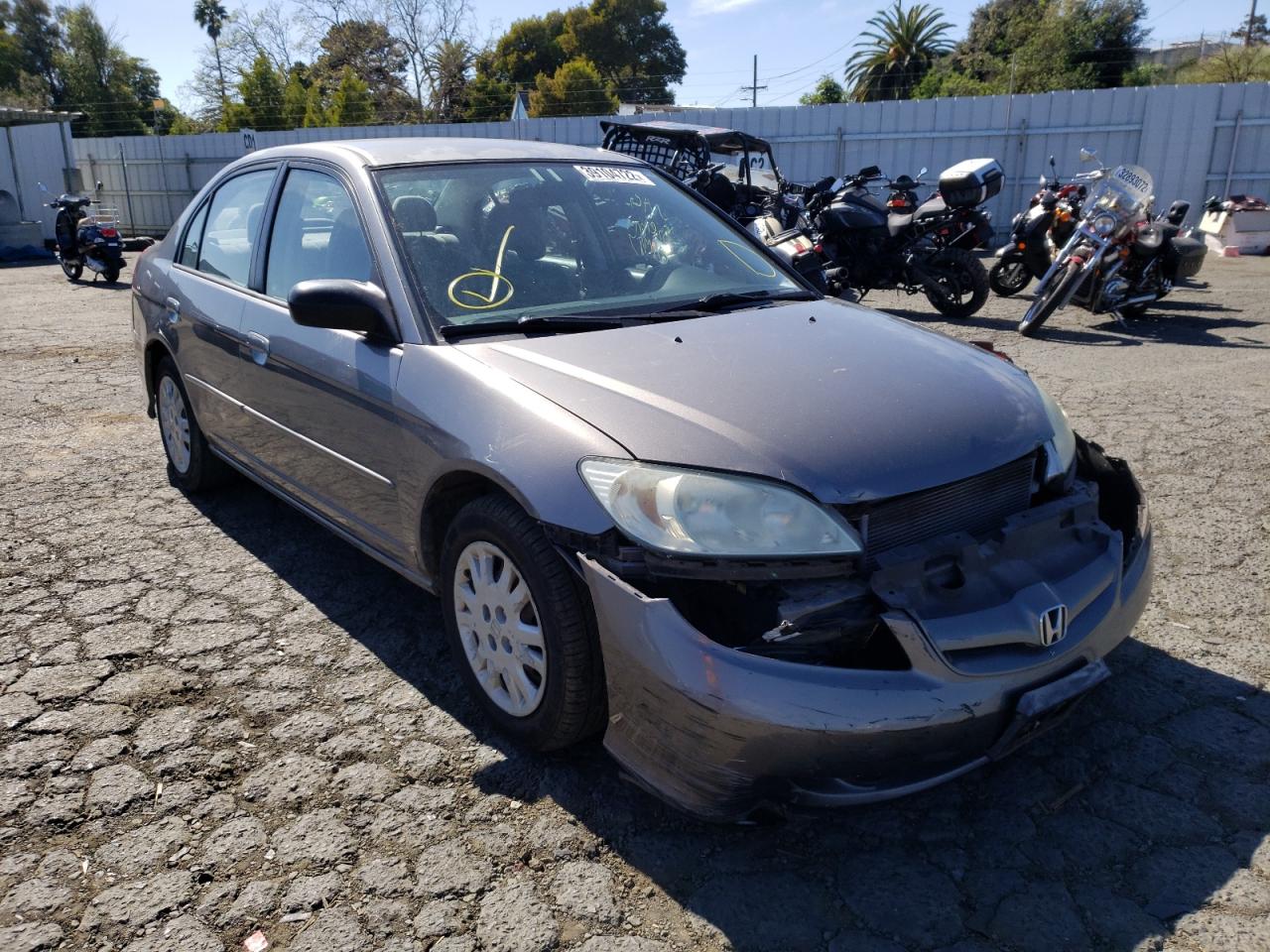 Photo 1 from auction – 2004 HONDA CIVIC LX with VIN 2HGES15694H530389