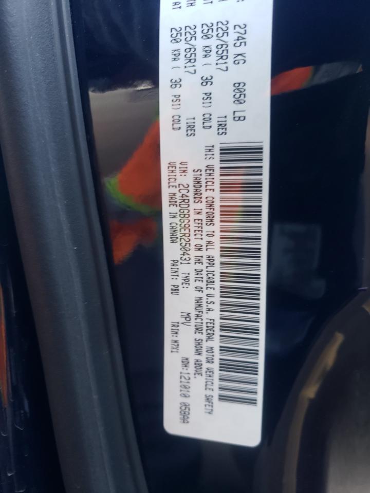 Photo 10 from auction – 2014 DODGE GRAND CARA with VIN 2C4RDGBG9ER250431