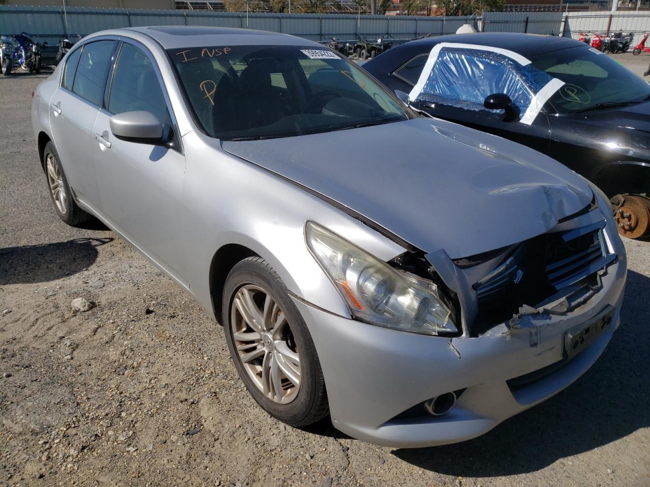 INFINITI G25 2012 with VIN JN1DV6AR0CM731613 - Photo from auction