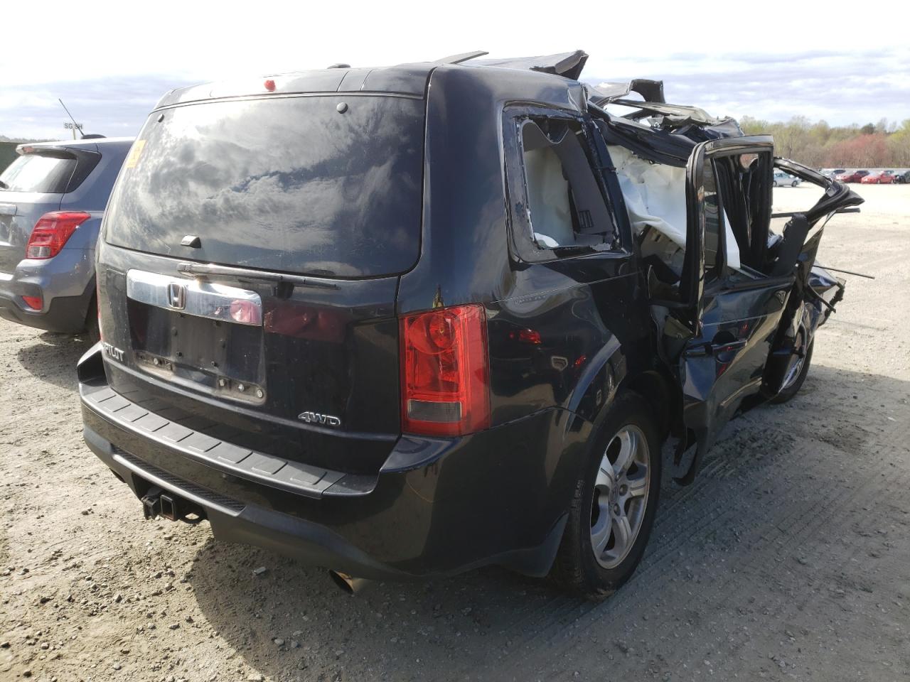 Photo 4 from auction – 2014 HONDA PILOT EXL with VIN 5FNYF4H58EB010924