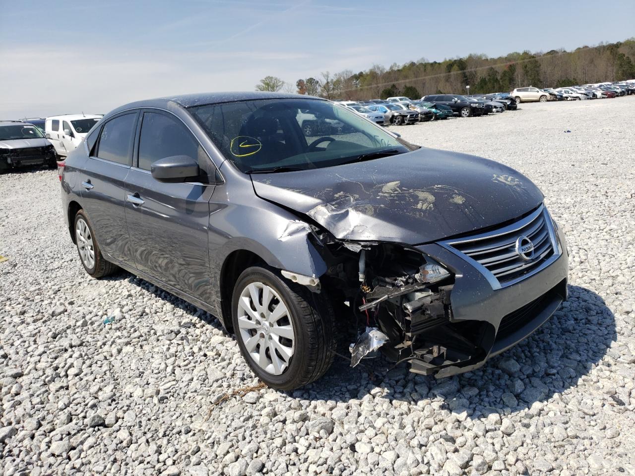NISSAN SENTRA S 2015 with VIN 3N1AB7AP1FL685675 - Photo from auction