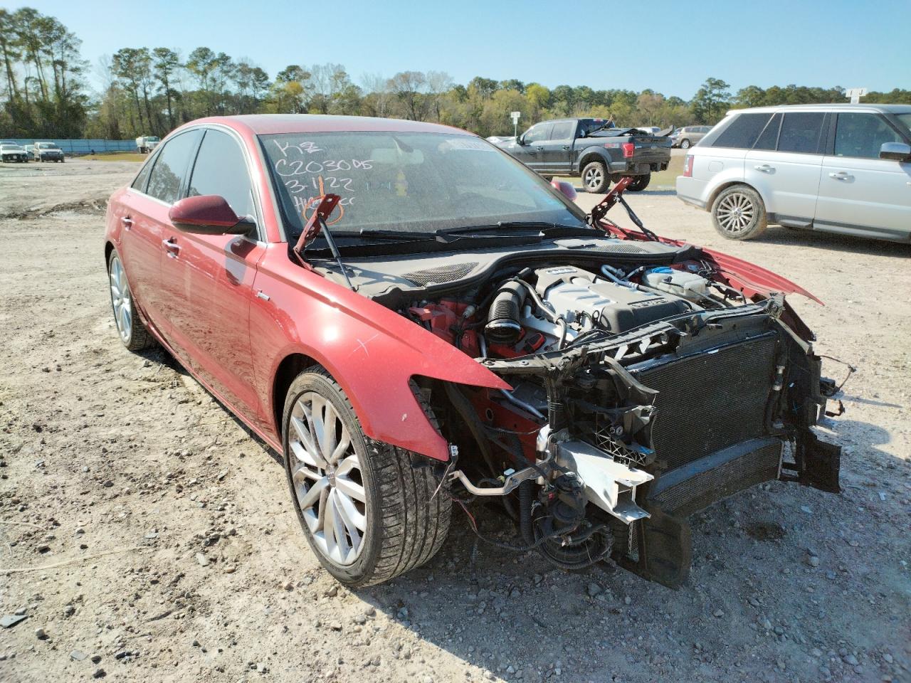 AUDI A6 PREMIUM 2013 with VIN WAUGGAFC0DN019235 - Photo from auction