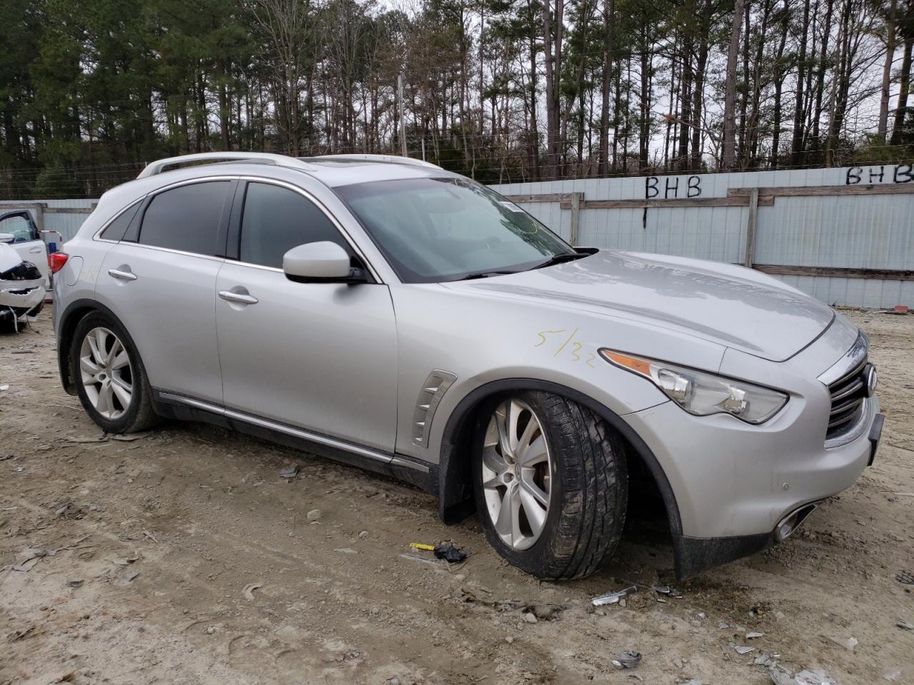 INFINITI FX35 2012 with VIN JN8AS1MW5CM156426 - Photo from auction