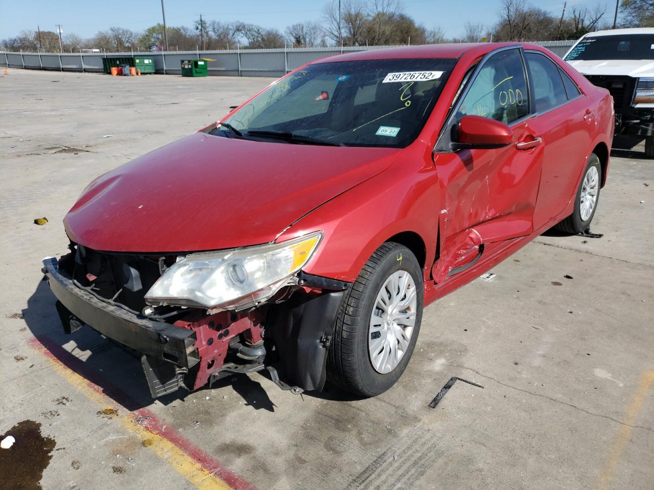 Photo 2 from auction – 2012 TOYOTA CAMRY L/ with VIN 4T1BF1FK2CU531344
