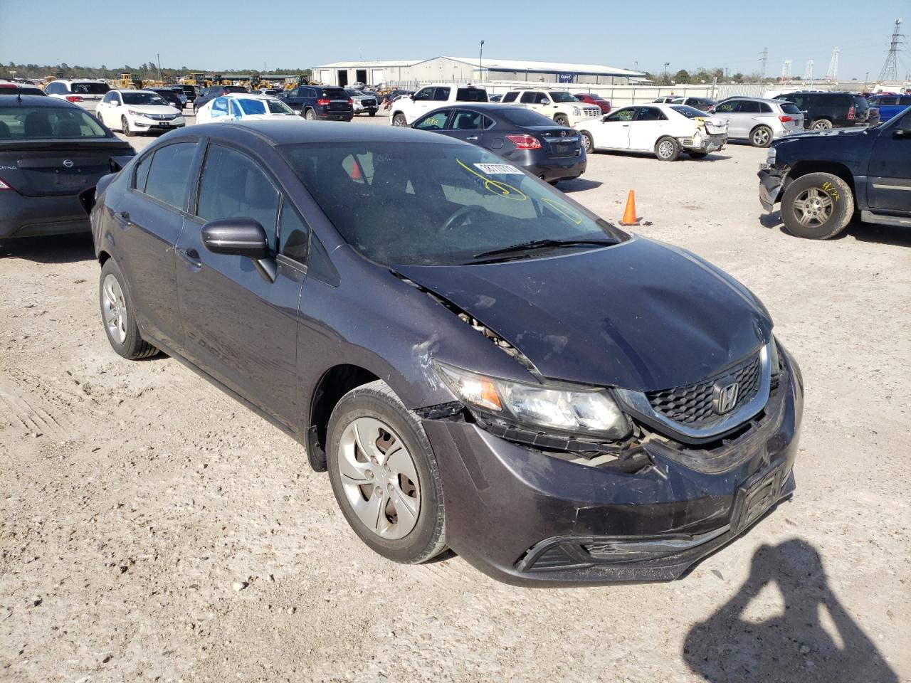 HONDA CIVIC LX 2014 with VIN 19XFB2F52EE007193 - Photo from auction