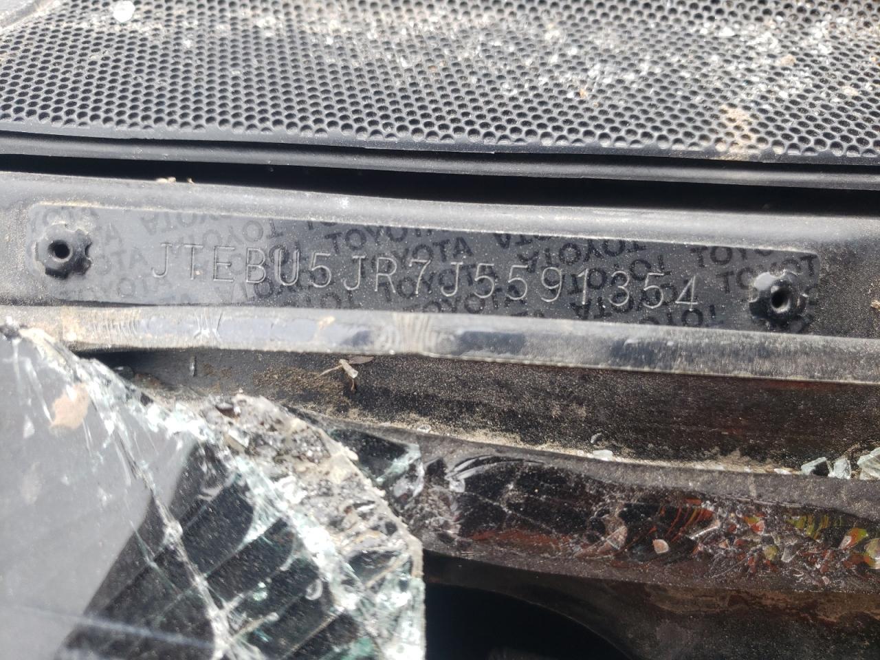 Photo 10 from auction – 2018 TOYOTA 4RUNNER SR with VIN JTEBU5JR7J5591354