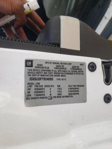 Photo 10 from auction – 2007 PONTIAC TORRENT with VIN 2CKDL63F776246050