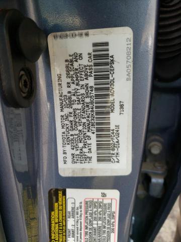 Photo 10 from auction – 2004 TOYOTA CAMRY LE with VIN 4T1BE32K84U805748