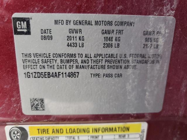 Photo 10 from auction – 2010 CHEVROLET MALIBU with VIN 1G1ZD5EB4AF114867