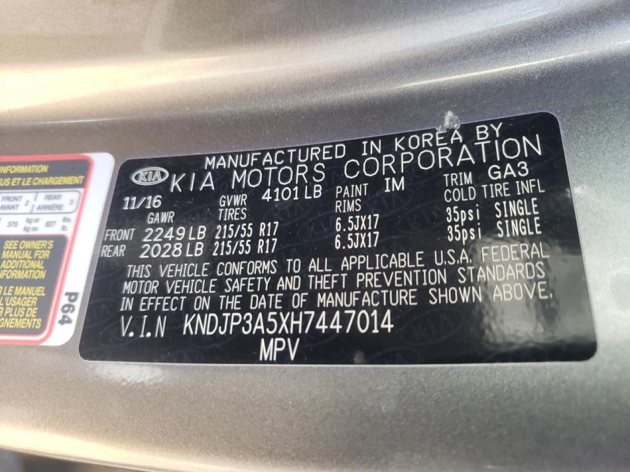 Photo 10 from auction – 2017 KIA SOUL + with VIN KNDJP3A5XH7447014