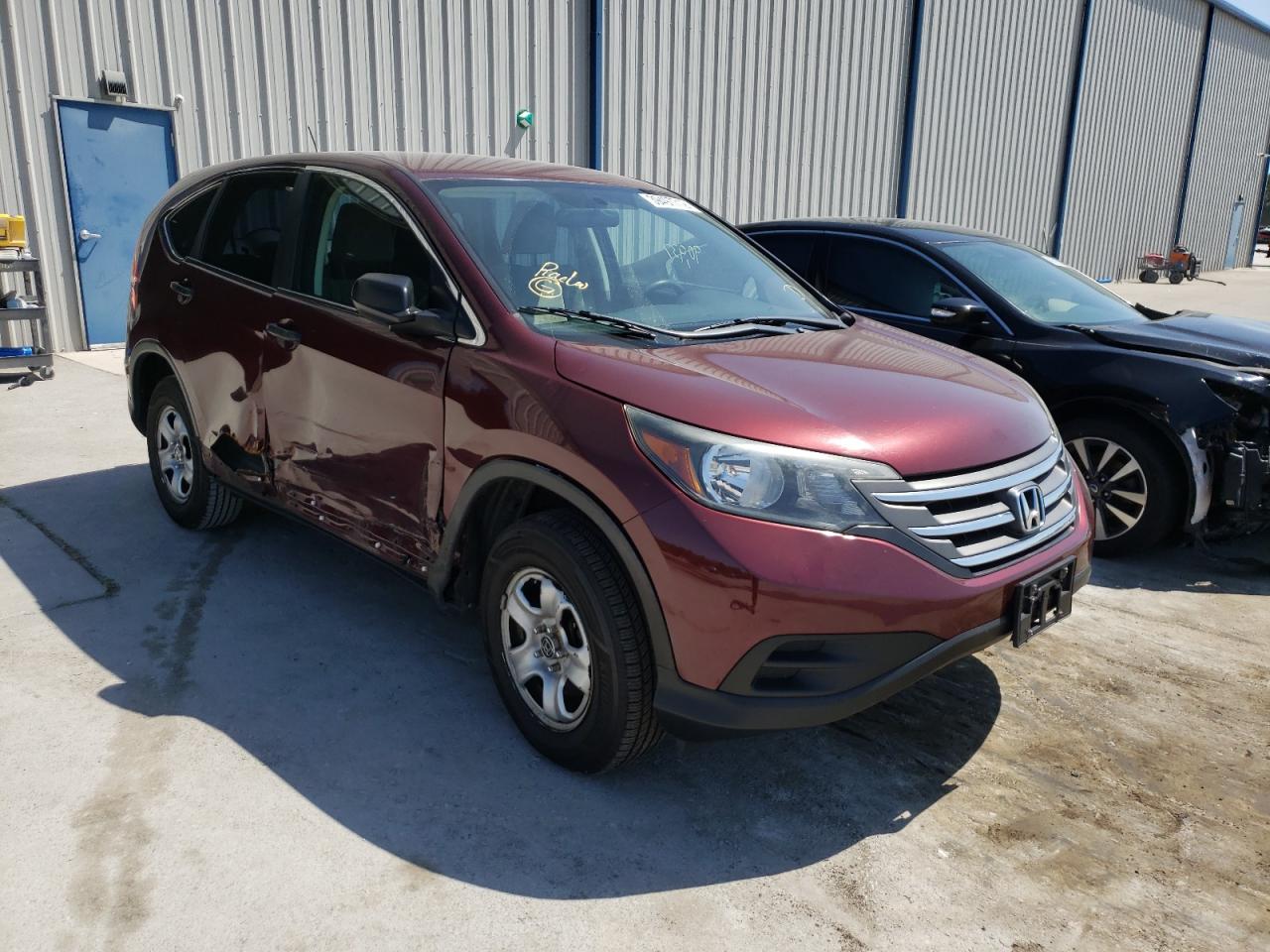 HONDA CR-V LX 2013 with VIN 5J6RM4H38DL018570 - Photo from auction