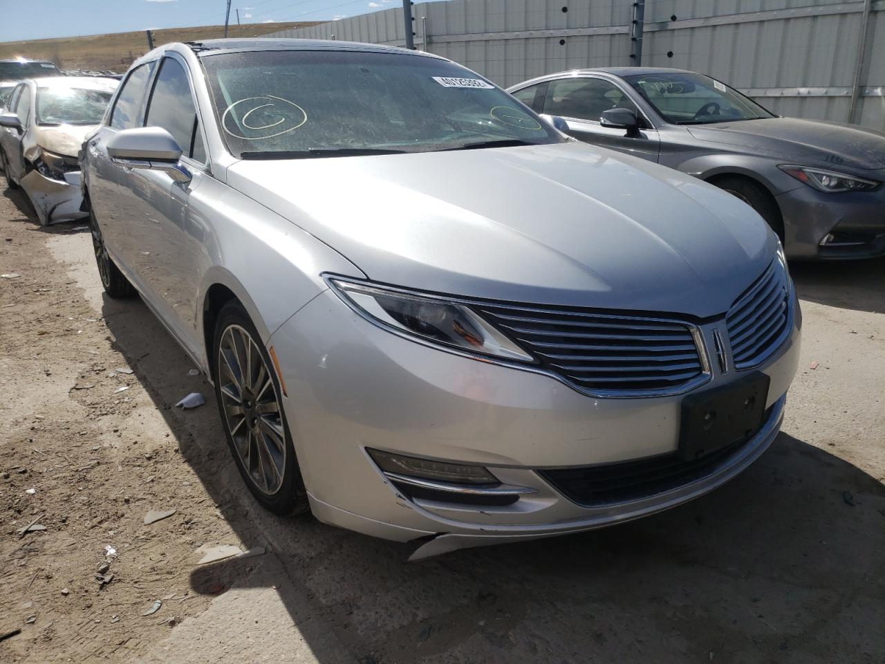 LINCOLN MKZ 2016 with VIN 3LN6L2JK3GR612986 - Photo from auction