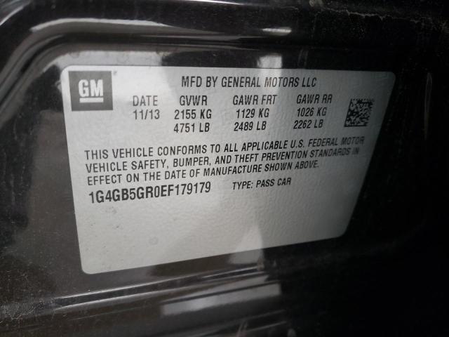 Photo 10 from auction – 2014 BUICK LACROSSE with VIN 1G4GB5GR0EF179179