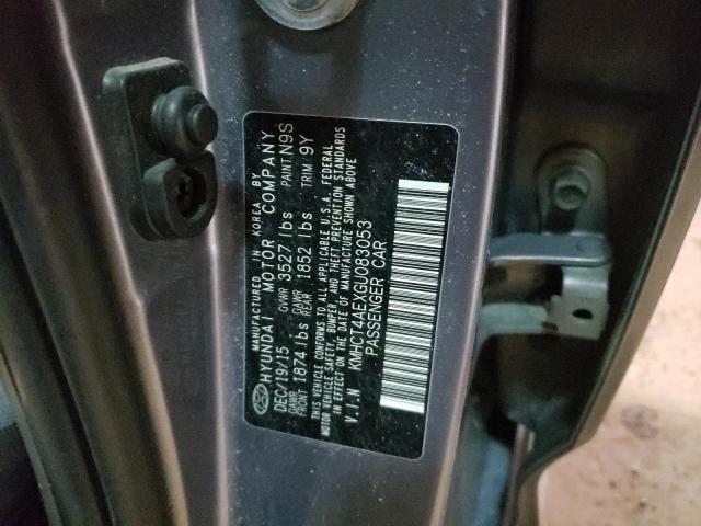 Photo 10 from auction – 2016 HYUNDAI ACCENT SE with VIN KMHCT4AEXGU083053