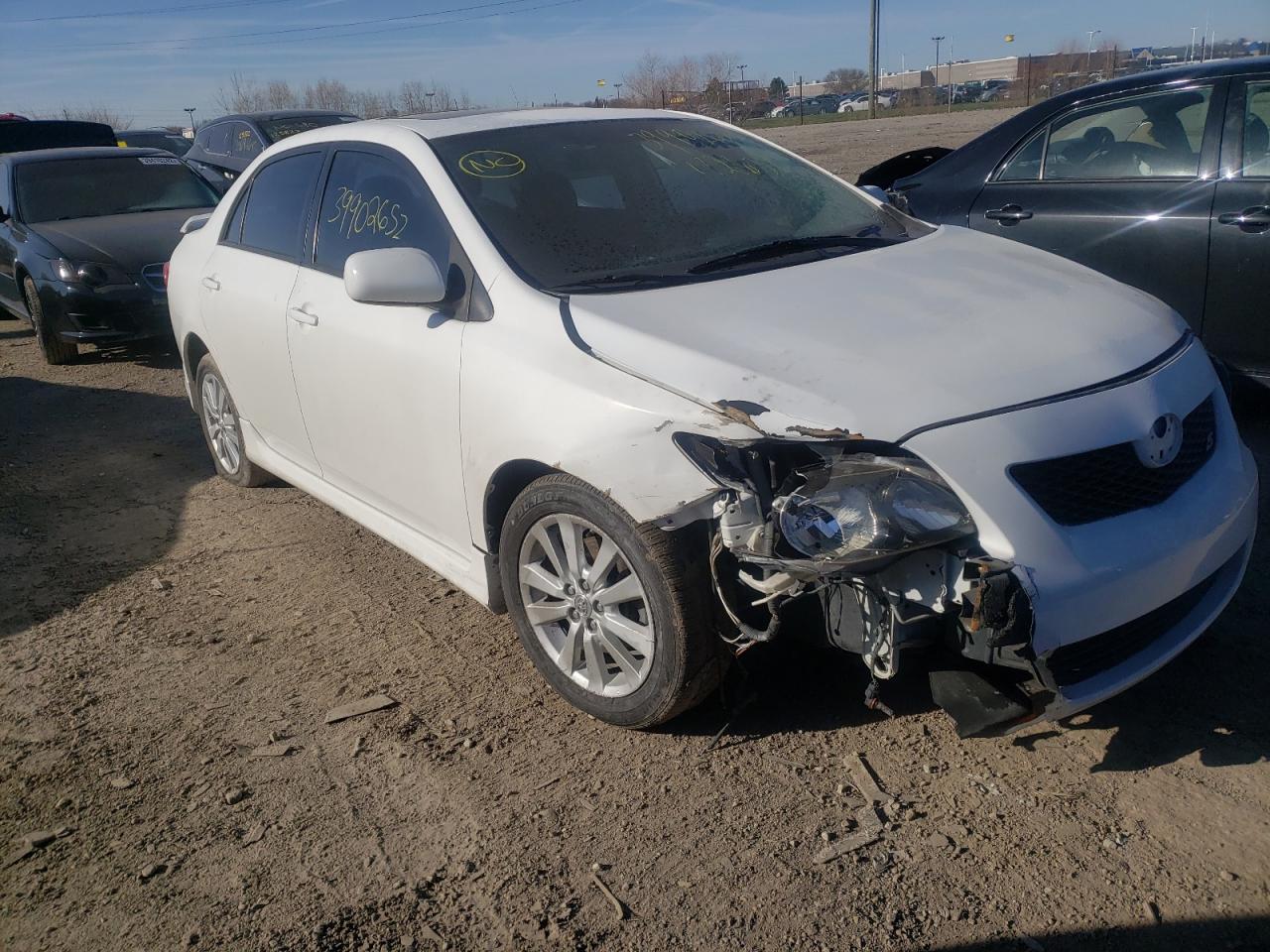 TOYOTA COROLLA BA 2009 with VIN 2T1BU40E89C112631 - Photo from auction
