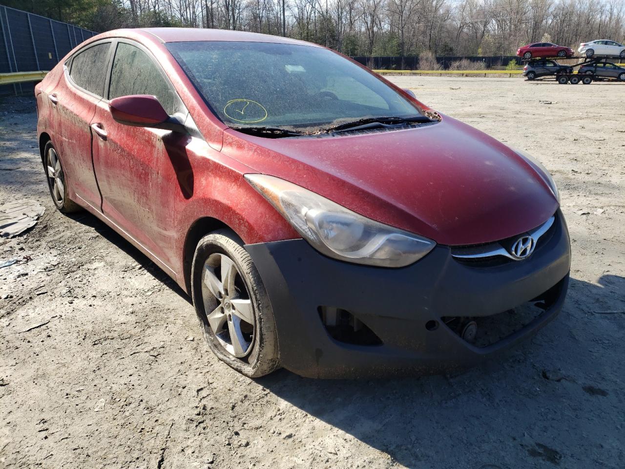 HYUNDAI ELANTRA GL 2011 with VIN KMHDH4AE8BU106635 - Photo from auction