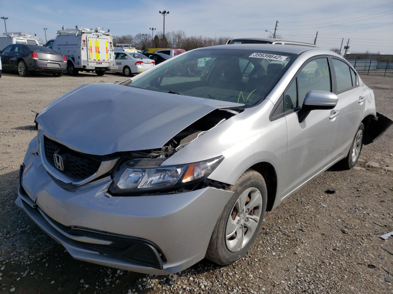 Photo 2 from auction – 2014 HONDA CIVIC LX with VIN 19XFB2F58EE057029