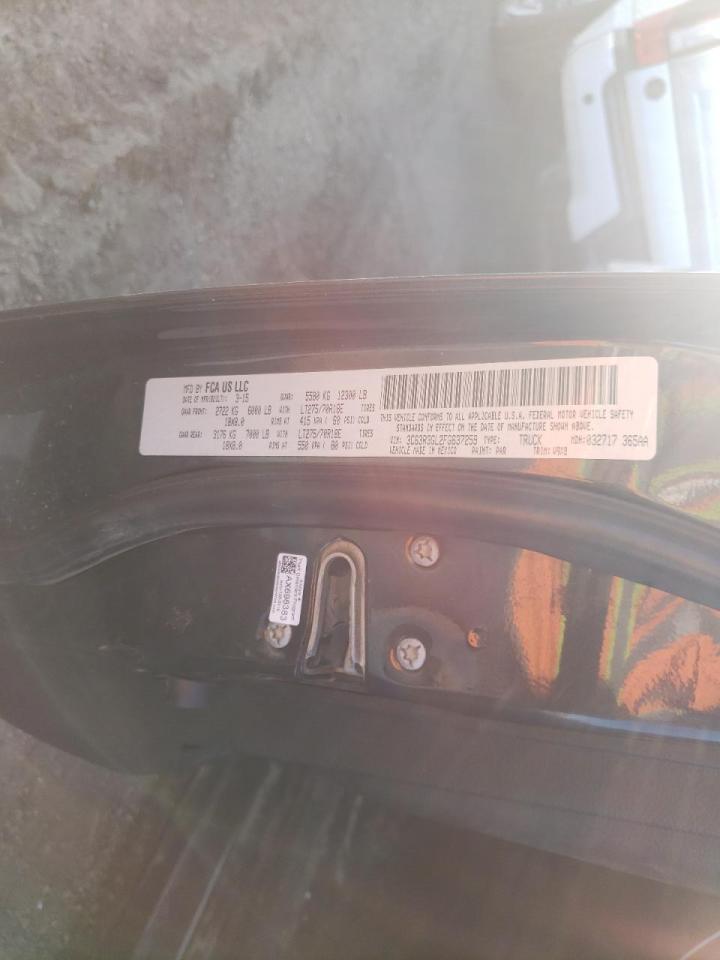 Photo 10 from auction – 2015 RAM 3500 ST with VIN 3C63R3GL2FG637259