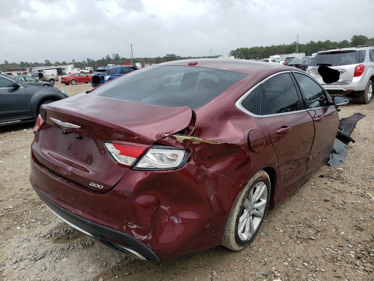 Photo 4 from auction – 2015 CHRYSLER 200 LIMITE with VIN 1C3CCCAG0FN649511
