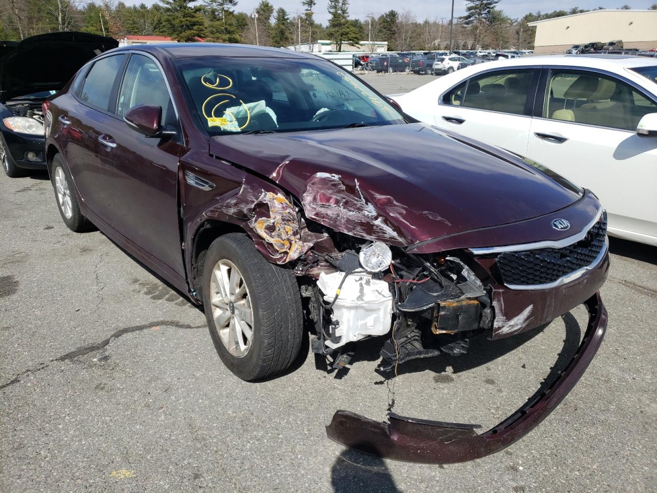 KIA OPTIMA LX 2018 with VIN 5XXGT4L38JG220201 - Photo from auction