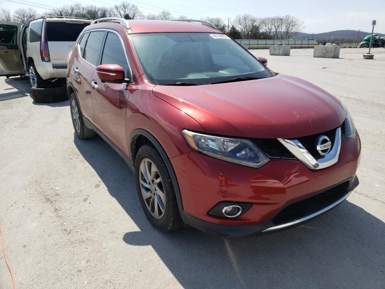 NISSAN ROGUE S 2015 with VIN 5N1AT2MT3FC887687 - Photo from auction