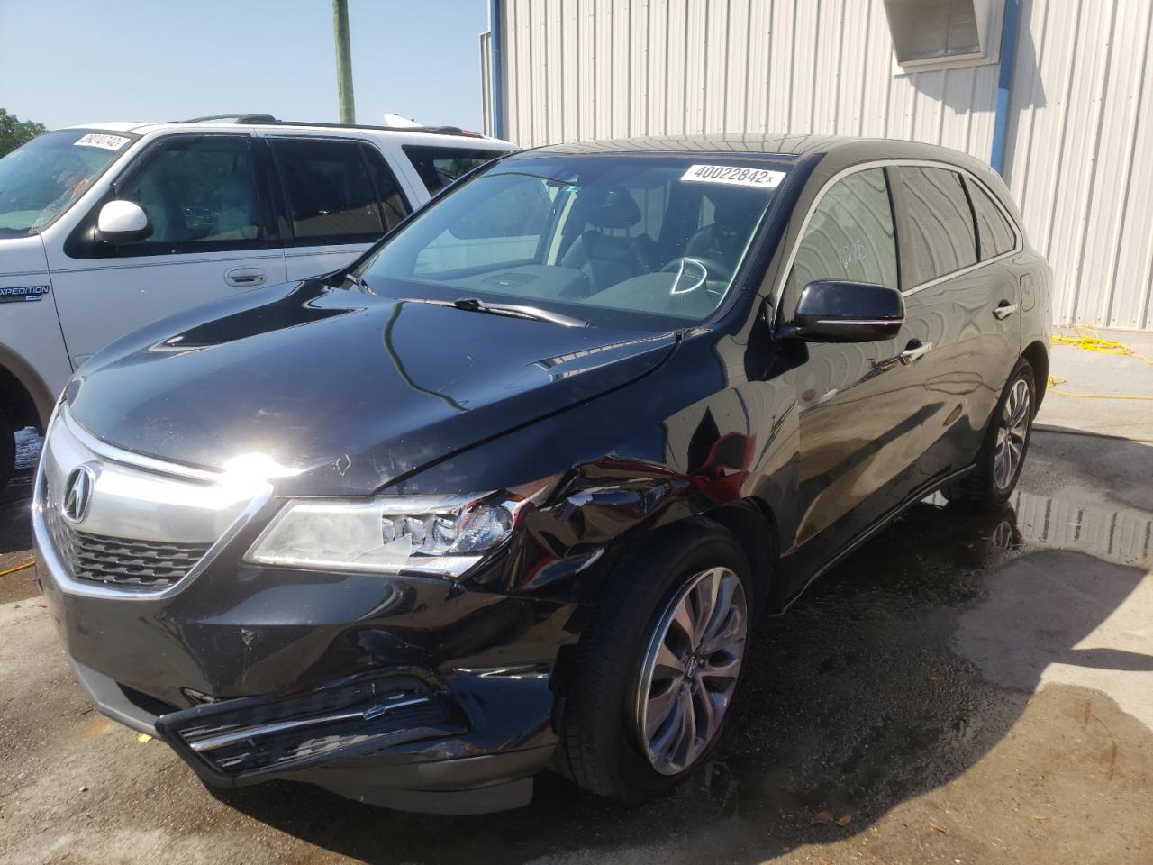 Photo 2 from auction – 2016 ACURA MDX TECHNO with VIN 5FRYD3H48GB004419