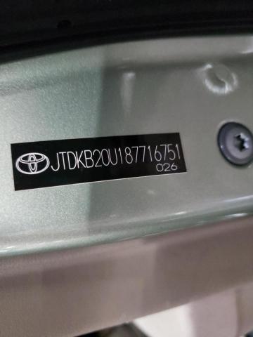 Photo 10 from auction – 2008 TOYOTA PRIUS with VIN JTDKB20U187716751