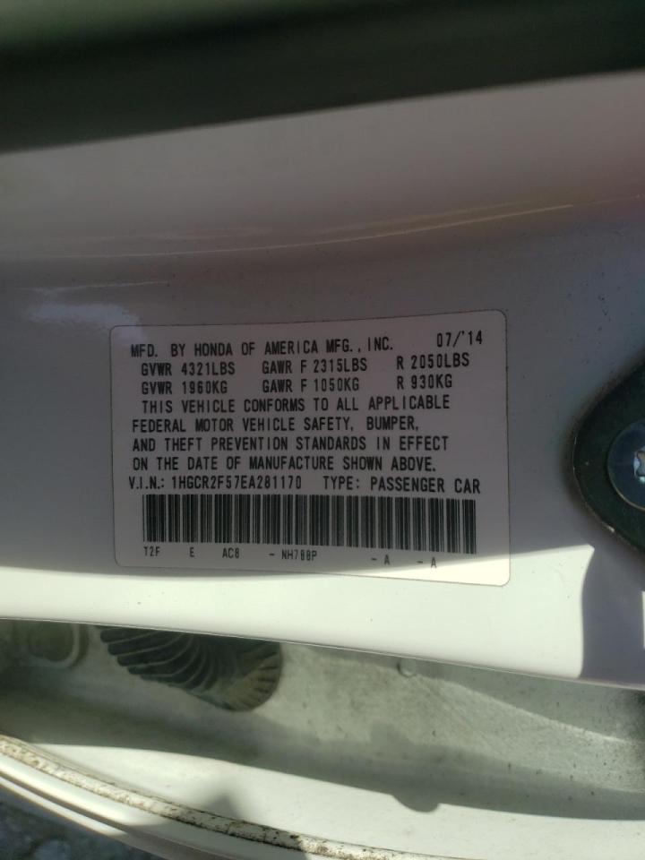 Photo 10 from auction – 2014 HONDA ACCORD SPO with VIN 1HGCR2F57EA281170